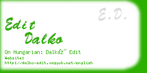 edit dalko business card